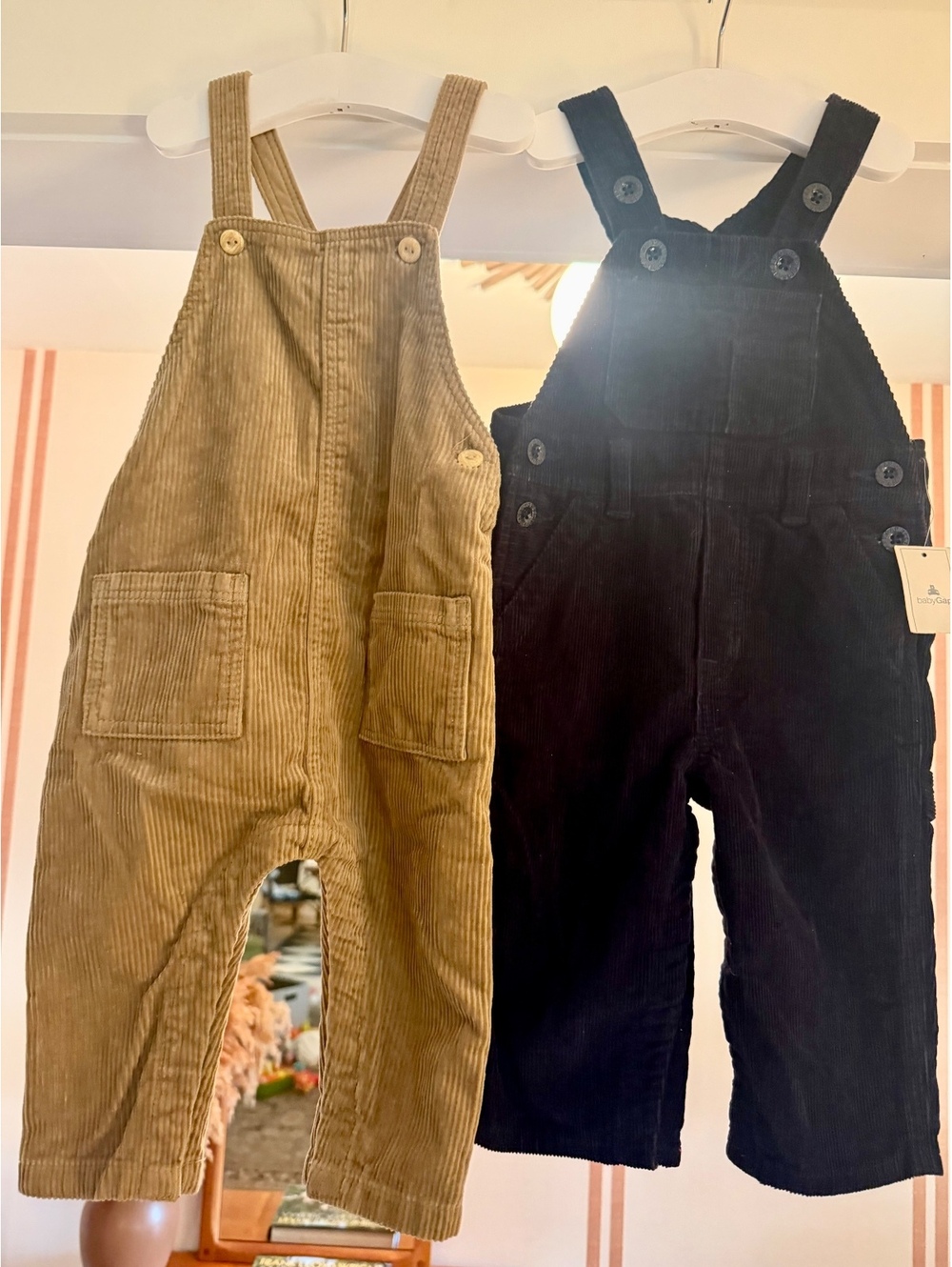 Gap and H&M Corduroy Overalls Sz 6-12 Months NWT